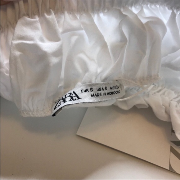 NWT Zara off the shoulder top white small - Picture 4 of 6